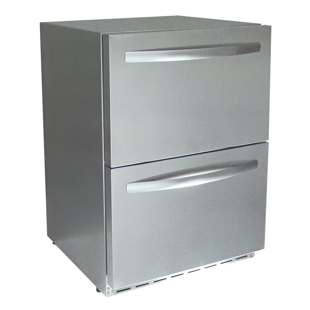 RCS 24-Inch 5.3 Cu. Ft. Outdoor Rated Dual Drawer Refrigerator REFR4 I Luxury Appliances Direct