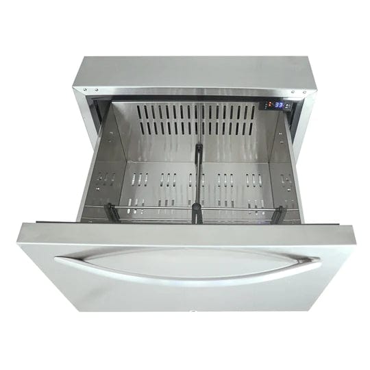 RCS 24-Inch 5.3 Cu. Ft. Outdoor Rated Dual Drawer Refrigerator REFR4 I Luxury Appliances Direct