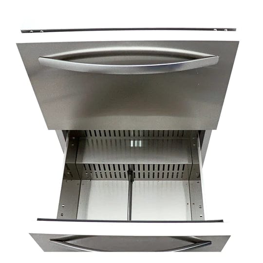 RCS 24-Inch 5.3 Cu. Ft. Outdoor Rated Dual Drawer Refrigerator REFR4 I Luxury Appliances Direct