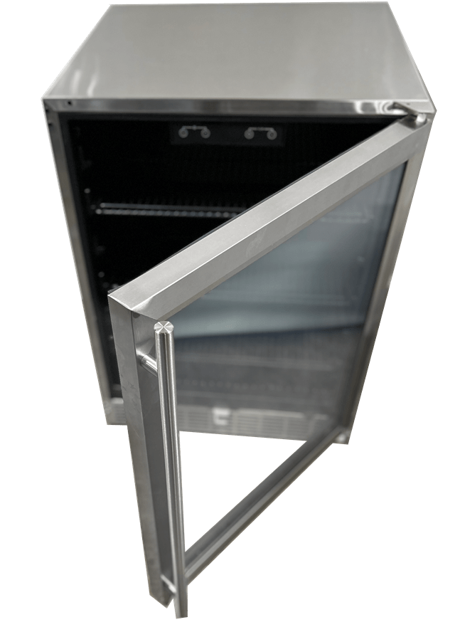 RCS 24-inch 5.6 Cu. Ft. UL Refrigerator with Glass Door REFR2B I Luxury Appliances Direct