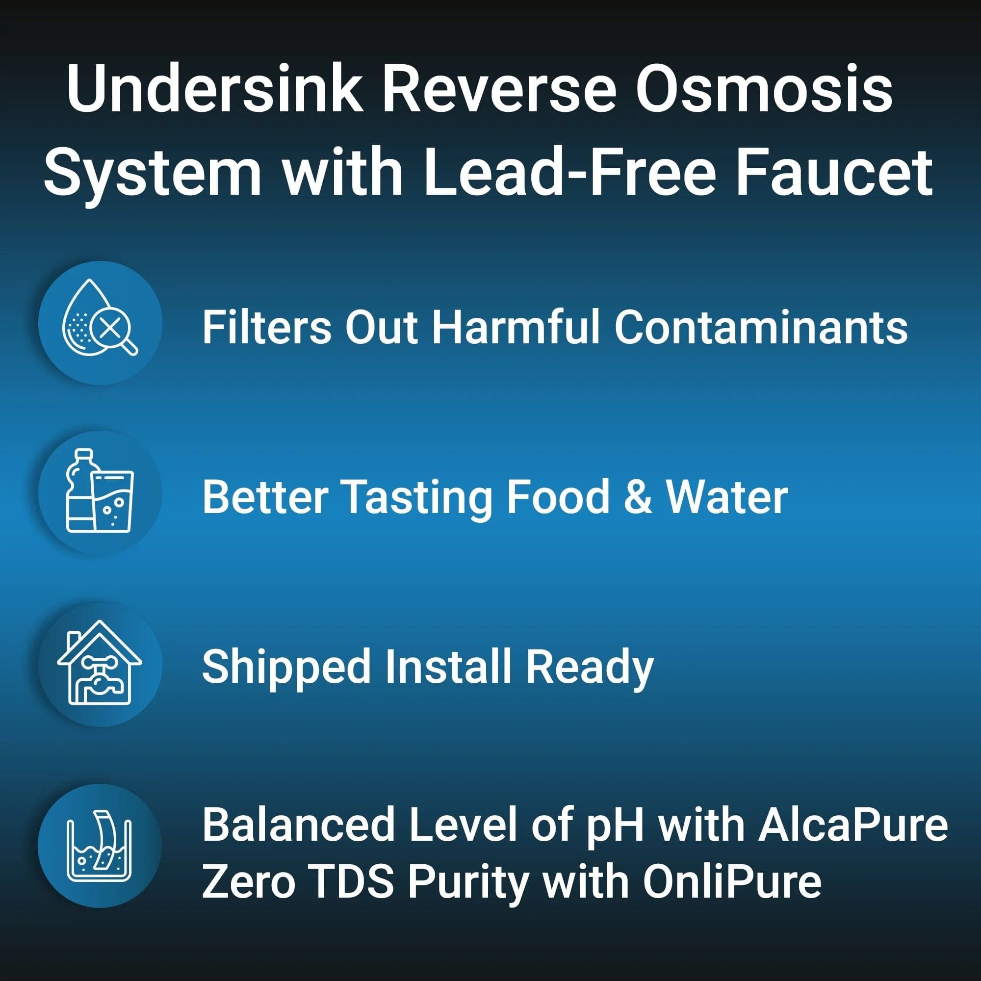RKIN Flash Undersink Reverse Osmosis System with Chrome Lead-Free Faucet I Luxury Appliances Direct