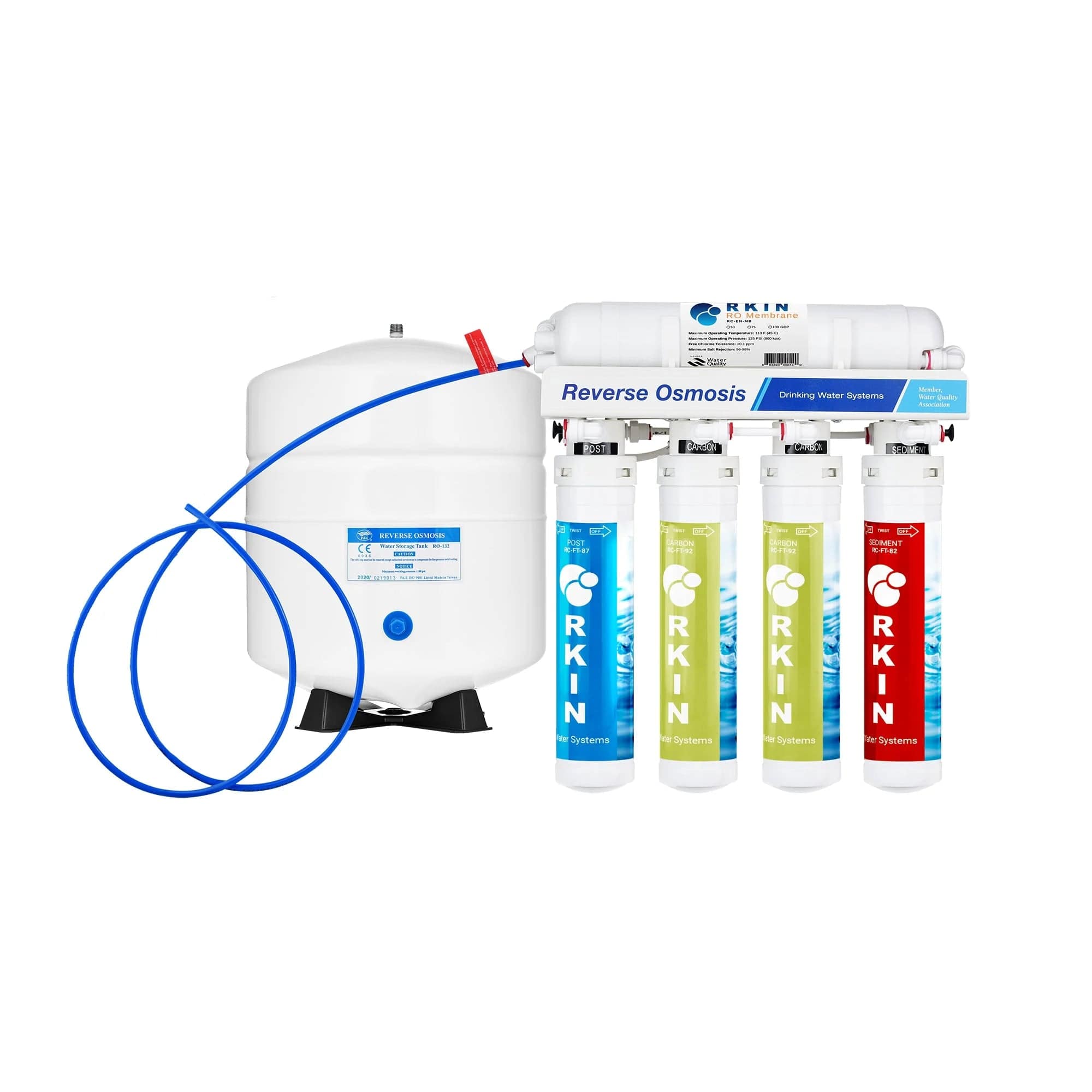 RKIN Flash Undersink Reverse Osmosis System with Chrome Lead-Free Faucet I Luxury Appliances Direct