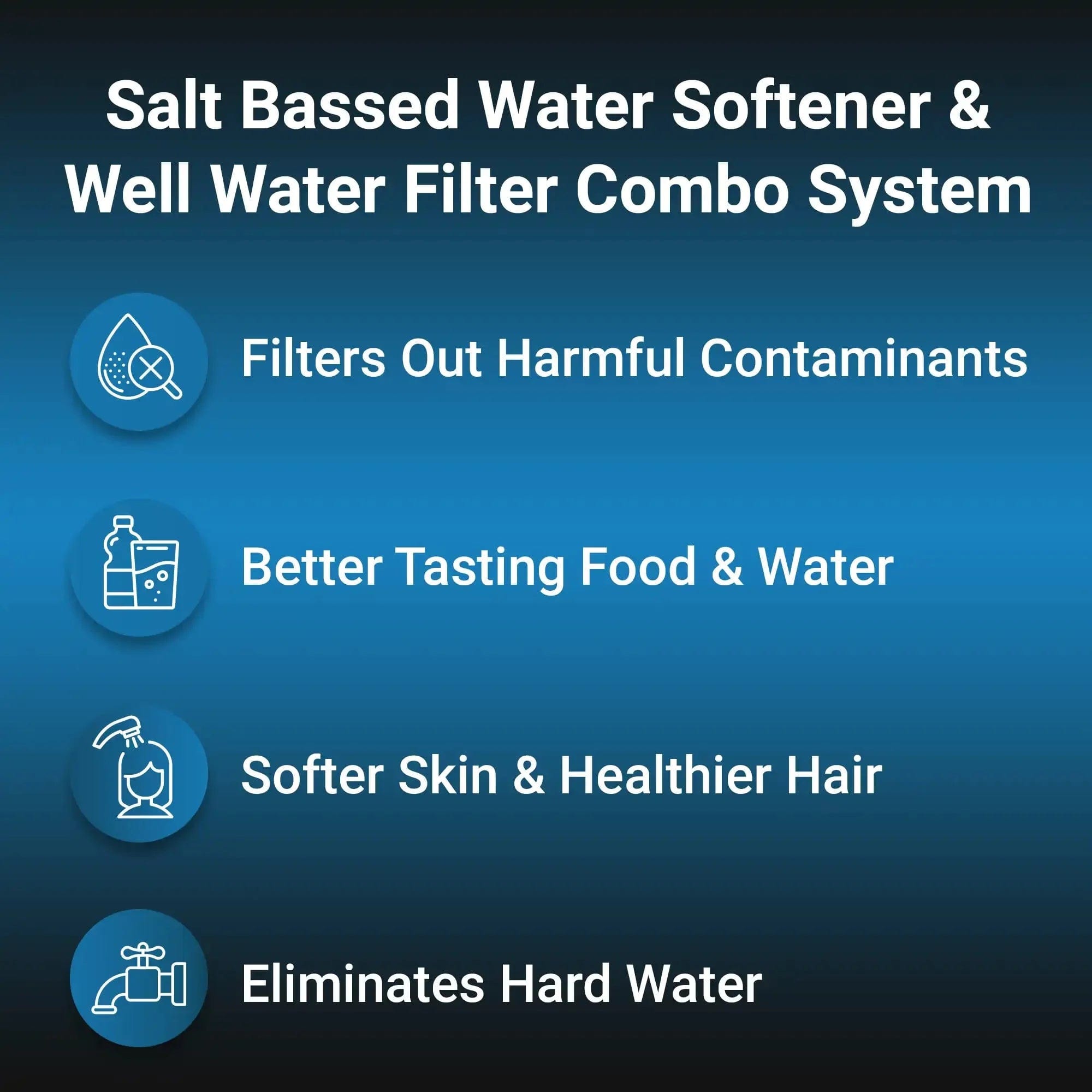 RKIN Salt Based Water Softener and Well Water Filter Combo I Luxury Appliances Direct