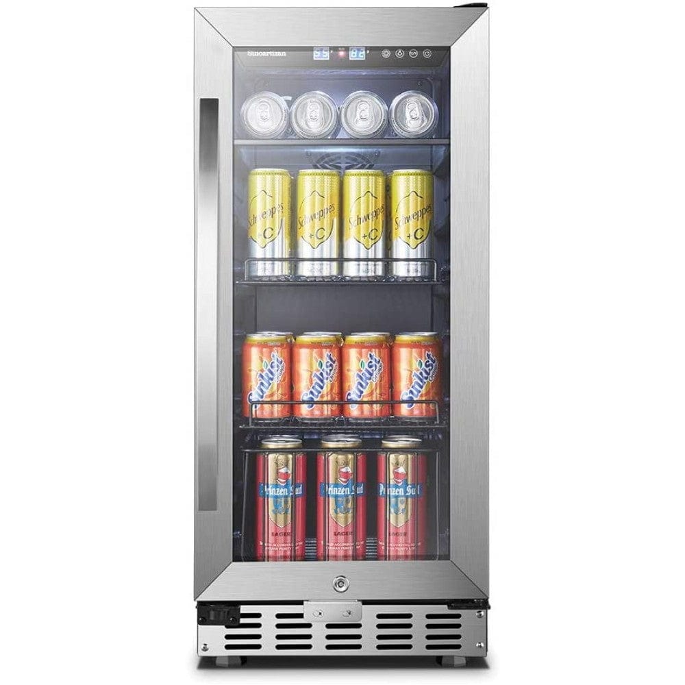 Sinoartizan 70 Cans Single Zone Stainless Steel Beverage Coolers ST-33BC I Luxury Appliances Direct