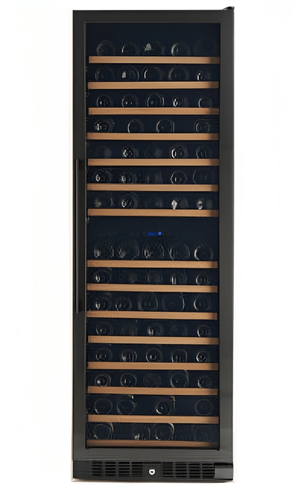 Smith & Hanks 166 Bottle Black Stainless Dual Zone Wine Fridge RW428DRBSS I Luxury Appliances Direct