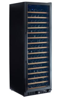 Smith & Hanks 166 Bottle Black Stainless Single Zone Wine Fridge RW428SRBSS I Luxury Appliances Direct