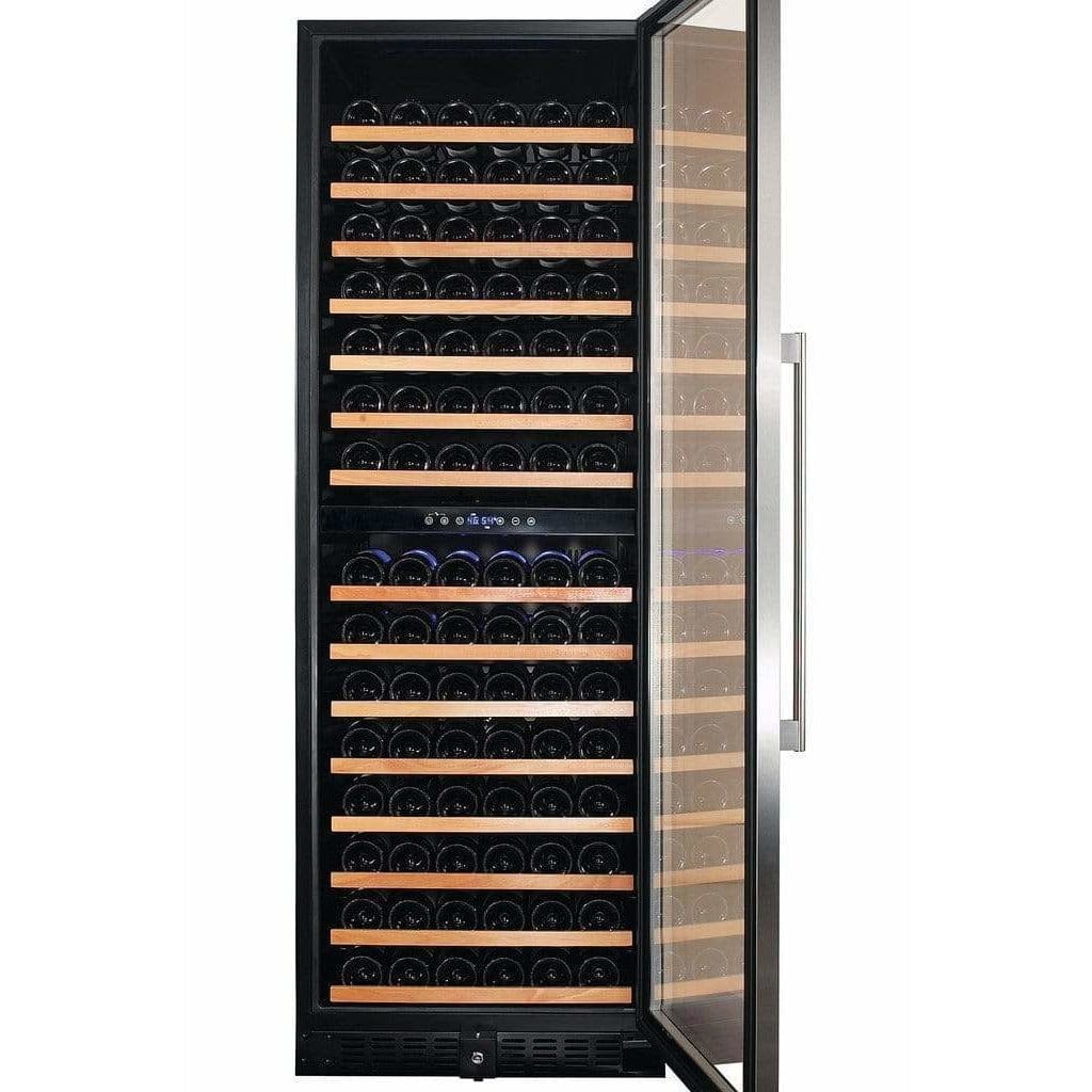 Smith & Hanks 166 Bottle Dual Zone Wine Fridge RW428DR I Luxury Appliances Direct