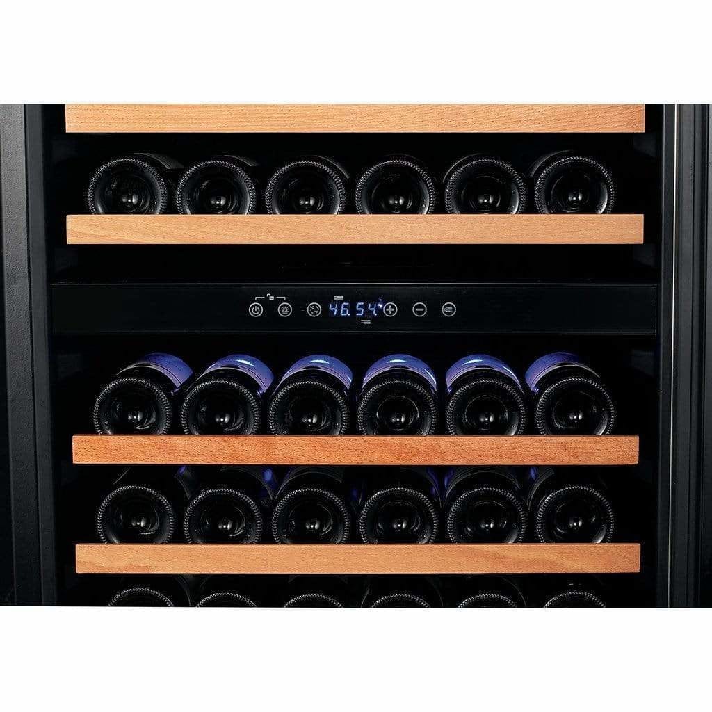 Smith & Hanks 166 Bottle Dual Zone Wine Fridge RW428DR I Luxury Appliances Direct