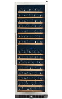 Smith & Hanks 166 Bottle Premium Dual Zone Stainless Steel Wine Fridge RW428DRE I Luxury Appliances Direct