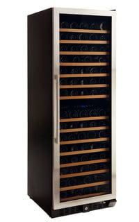 Smith & Hanks 166 Bottle Premium Dual Zone Stainless Steel Wine Fridge RW428DRE I Luxury Appliances Direct