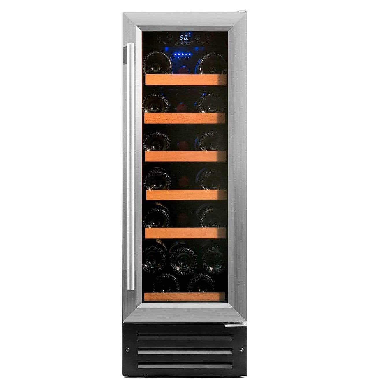 Smith & Hanks 19 Bottle Single Zone Built In Compressor Wine Fridge RW58SR I Luxury Appliances Direct