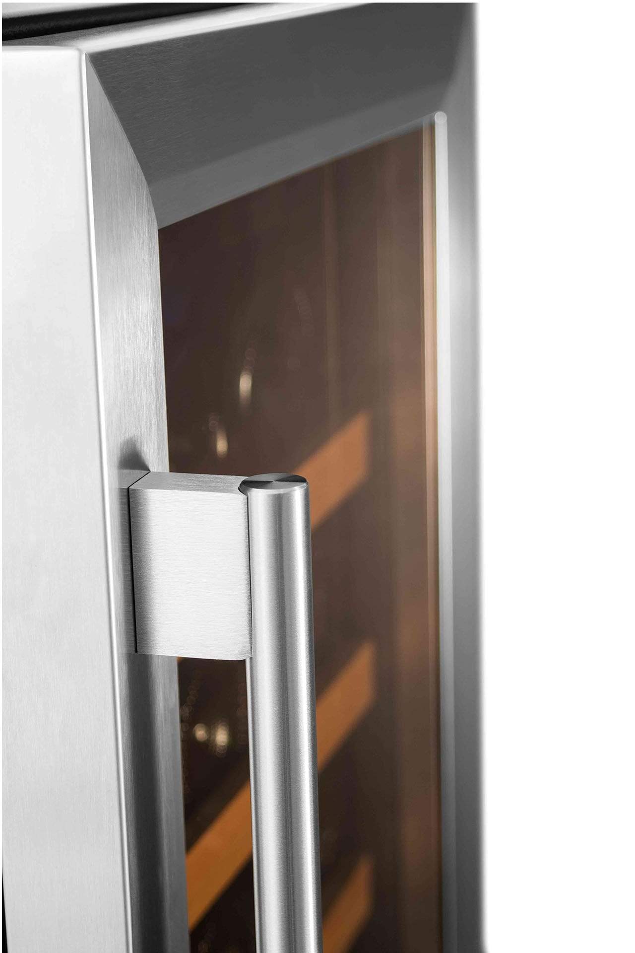 Smith & Hanks 32 Bottle Dual Zone Stainless Steel Wine Fridge RW88DR I Luxury Appliances Direct