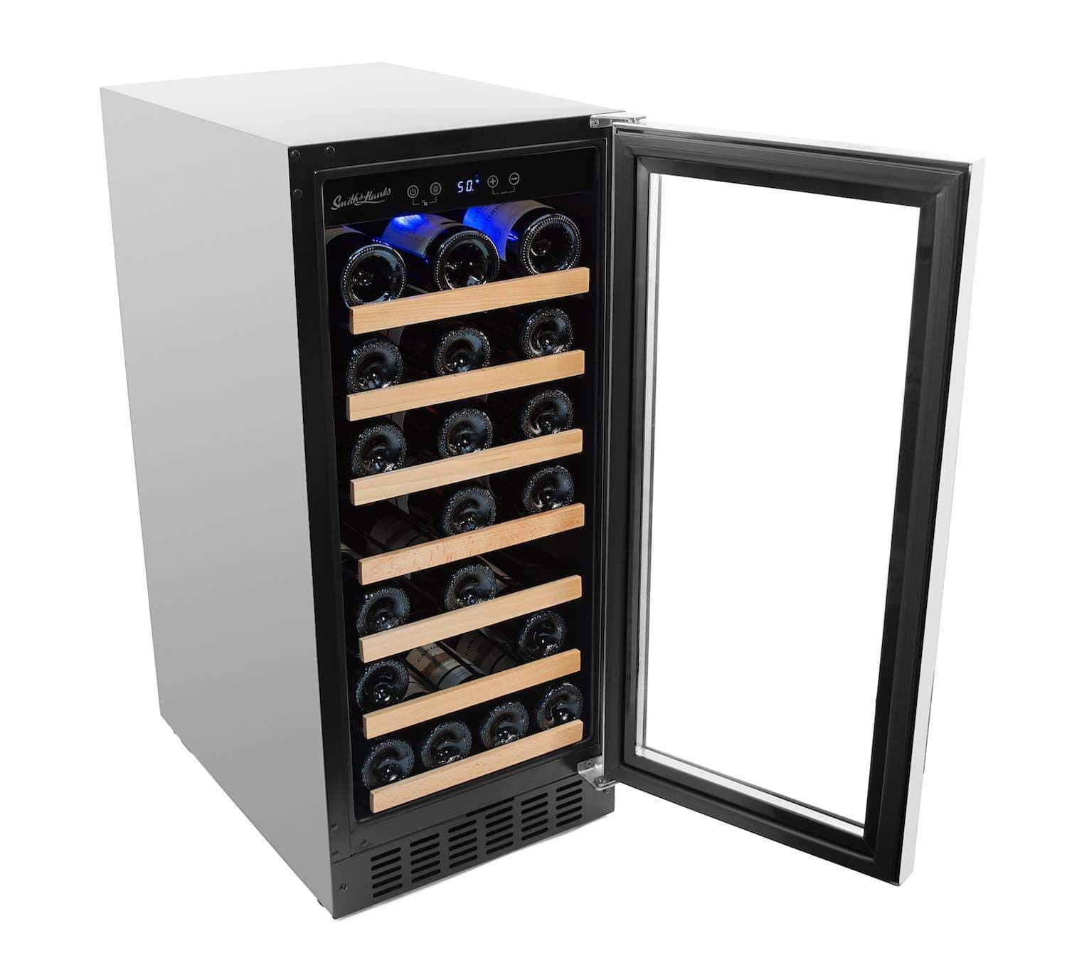 Smith & Hanks 34 Bottle Single Zone Built In Wine Fridge RW88SR I Luxury Appliances Direct
