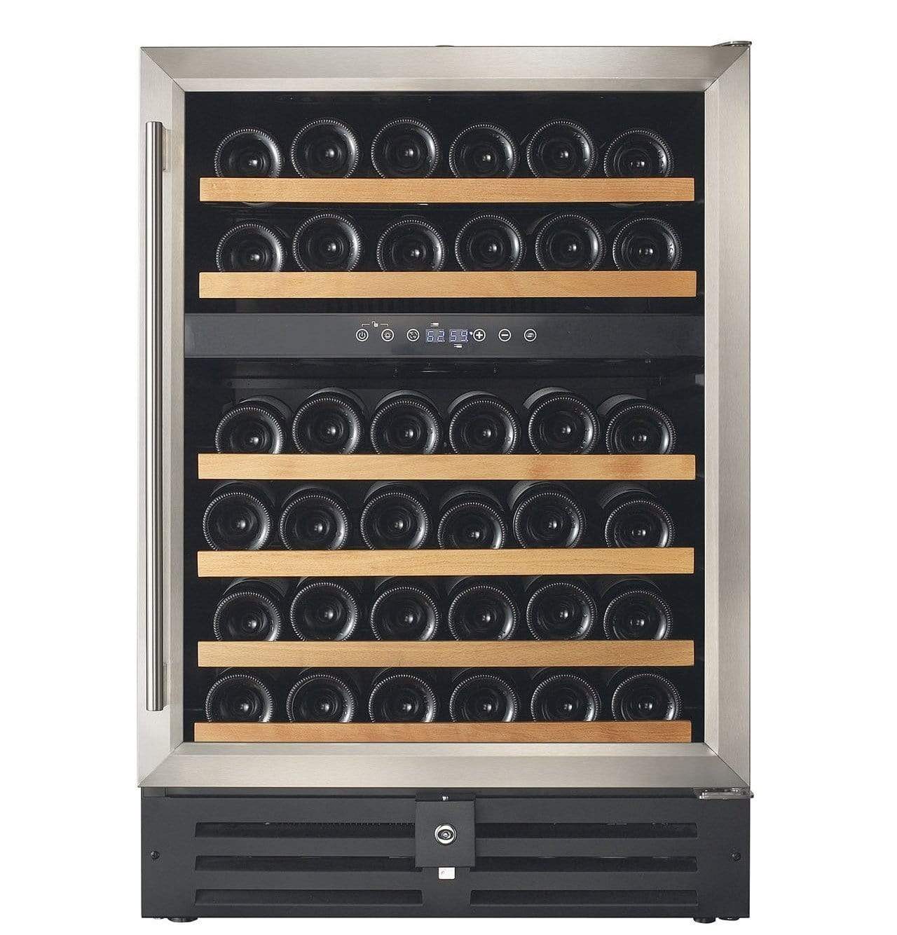 Smith & Hanks 46 Bottle Dual Zone Wine Fridge RW145DR I Luxury Appliances Direct