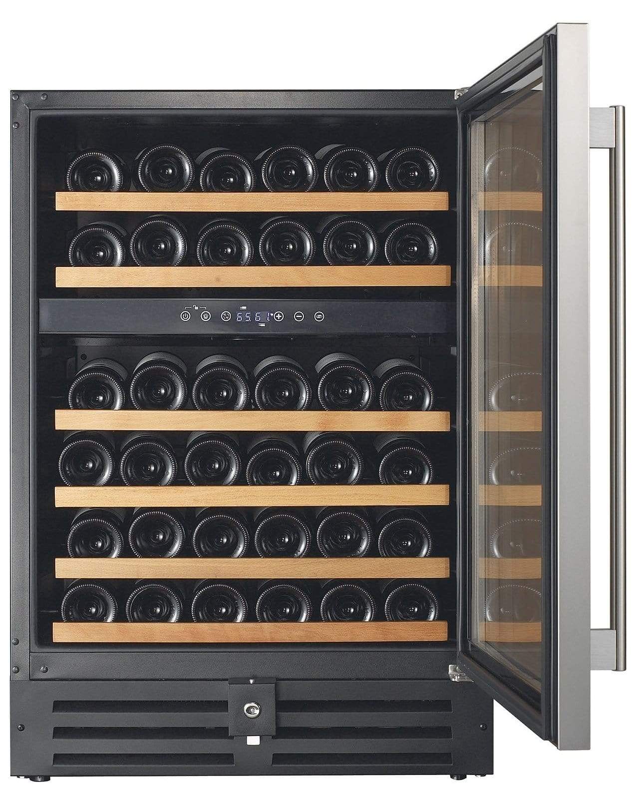 Smith & Hanks 46 Bottle Dual Zone Wine Fridge RW145DR I Luxury Appliances Direct