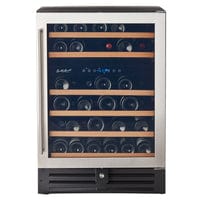 Smith & Hanks 46 Bottle Premium Dual Zone Under Counter Wine Cooler RW145DRE I Luxury Appliances Direct