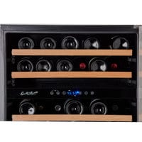 Smith & Hanks 46 Bottle Premium Dual Zone Under Counter Wine Cooler RW145DRE I Luxury Appliances Direct
