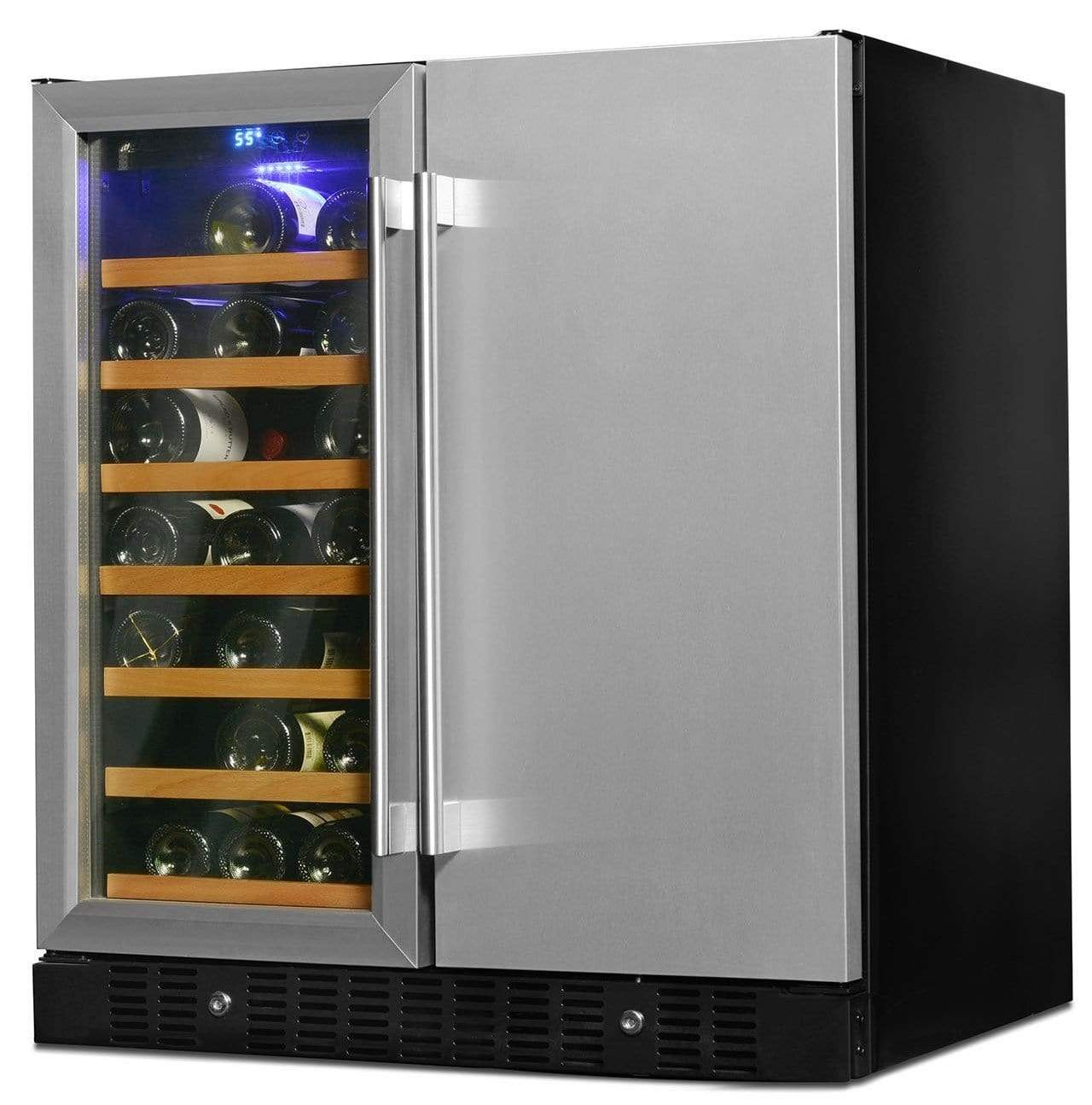 Smith & Hanks Stainless Steel Wine and Beverage Fridge BEV176SD I Luxury Appliances Direct