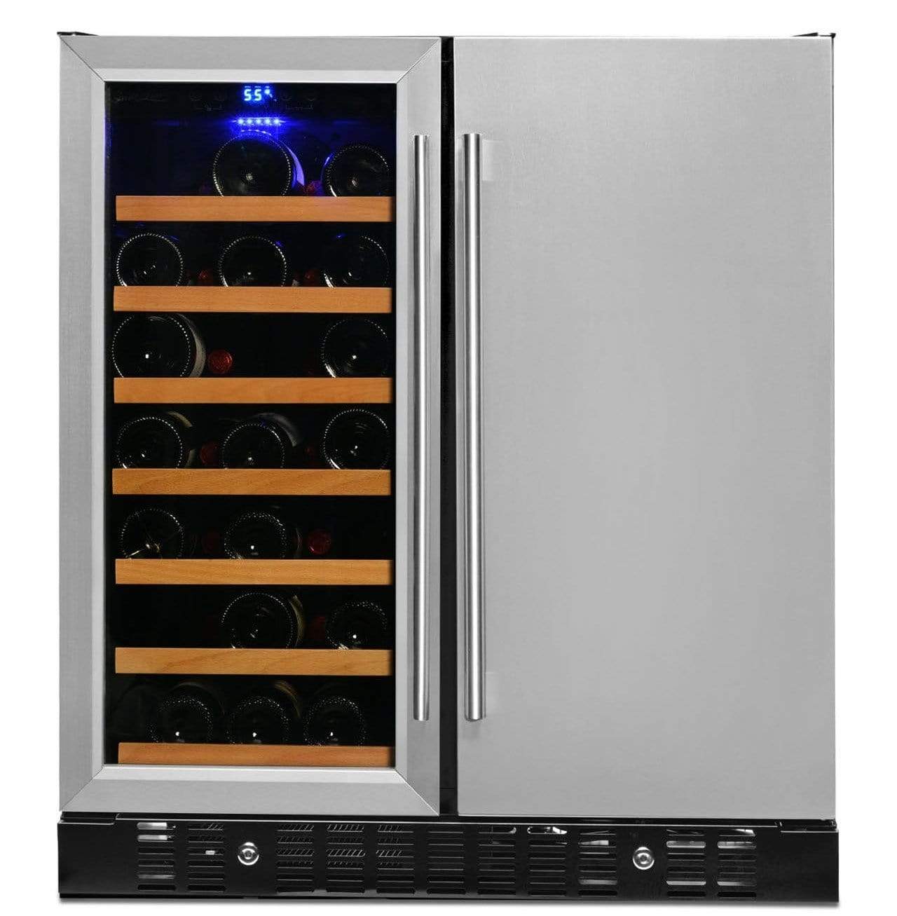 Smith & Hanks Stainless Steel Wine and Beverage Fridge BEV176SD I Luxury Appliances Direct