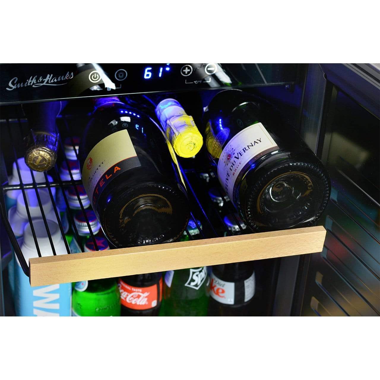 Smith & Hanks Stainless Steel Wine and Beverage Fridge BEV176SD I Luxury Appliances Direct