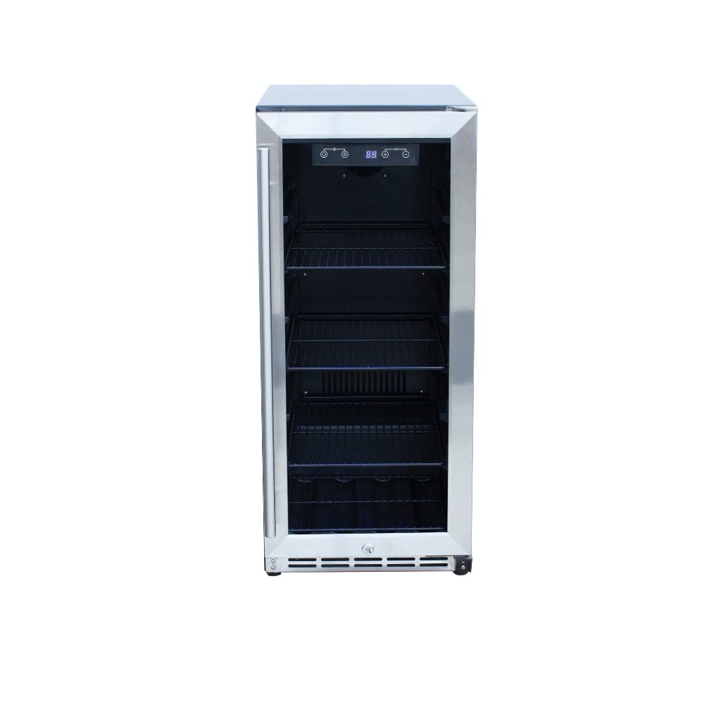 Summerset 15" Outdoor Rated Fridge w/Glass Door SSRFR-15G I Luxury Appliances Direct