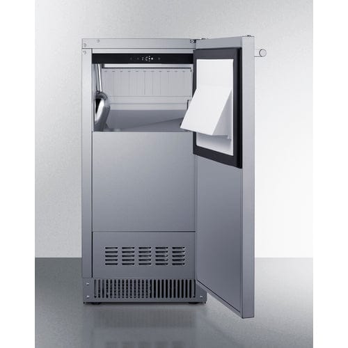 Summit 15" Outdoor Clear Icemaker with ADA Compliant