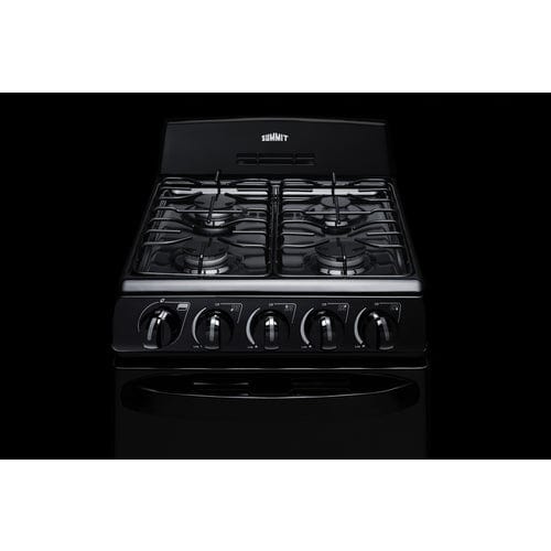 Summit 20" Wide Black Gas Range RG201B