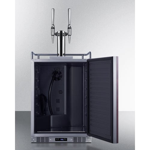 Summit 24 inch Built-In Wine Kegerator SBC682PNRWKDTWIN