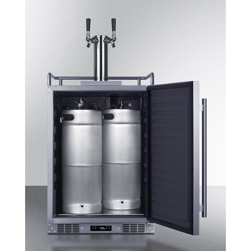 Summit 24" Outdoor Beer and Wine Kegerator SBC683OSTWINBW