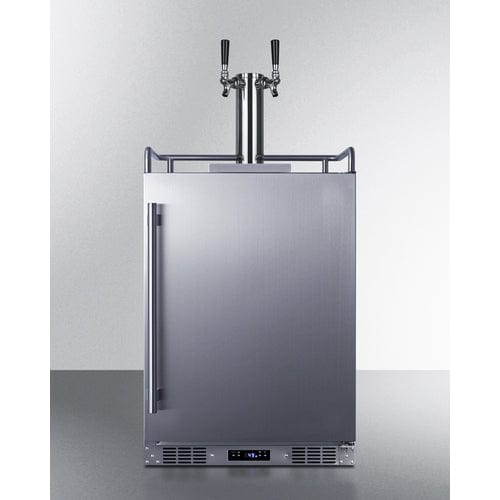Summit 24" Outdoor Beer and Wine Kegerator SBC683OSTWINBW