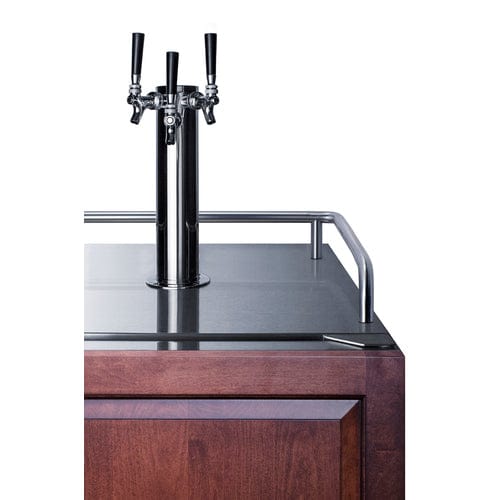 Summit 24" Panel Ready Triple Tap Kegerator SBC682PNRTRIPLE