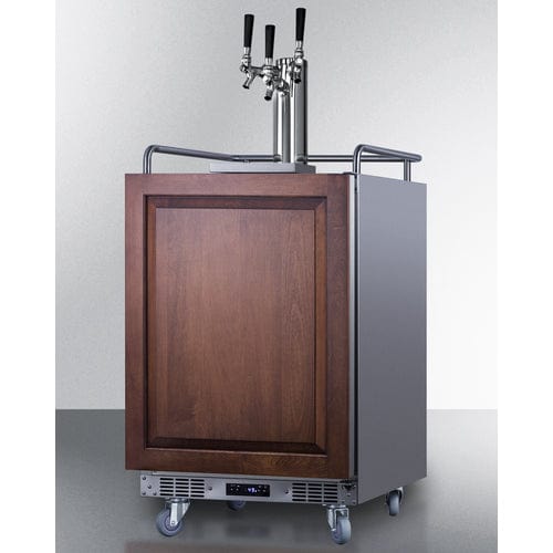 Summit 24" Panel Ready Triple Tap Kegerator SBC682PNRTRIPLE