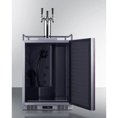 Summit 24" Panel Ready Triple Tap Kegerator SBC682PNRTRIPLE
