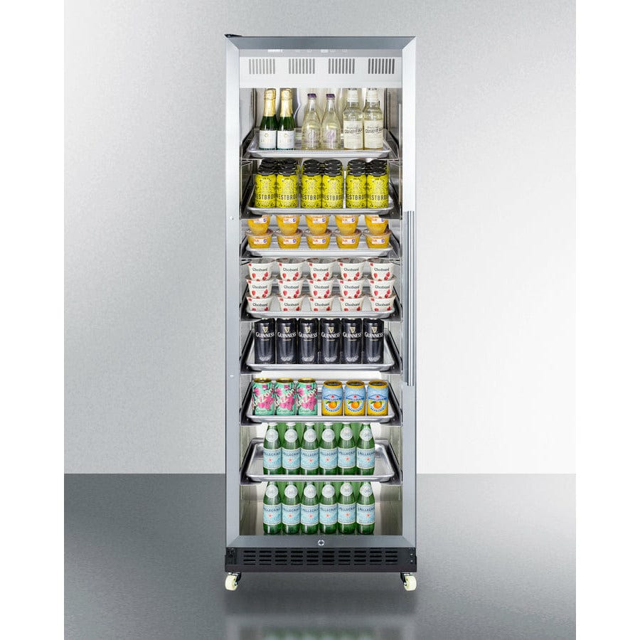 Summit 24" Wide Mini Reach-In Beverage Center with Dolly - SCR1401 I Luxury Appliances Direct