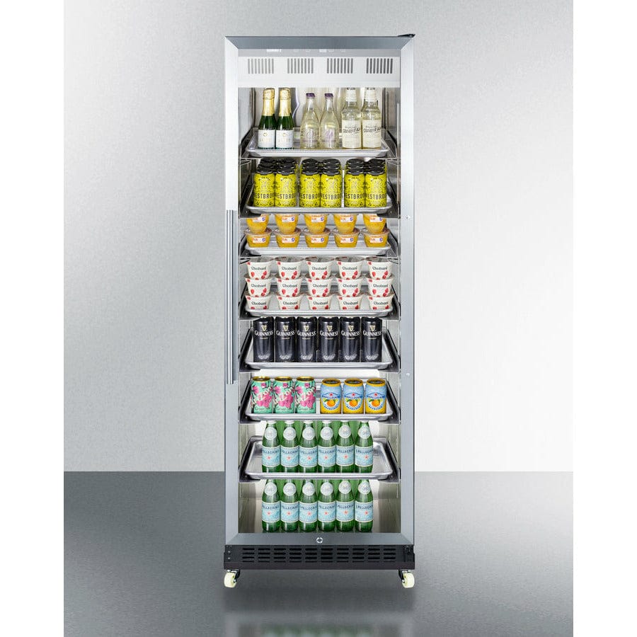 Summit 24" Wide Mini Reach-In Beverage Center with Dolly - SCR1401 I Luxury Appliances Direct