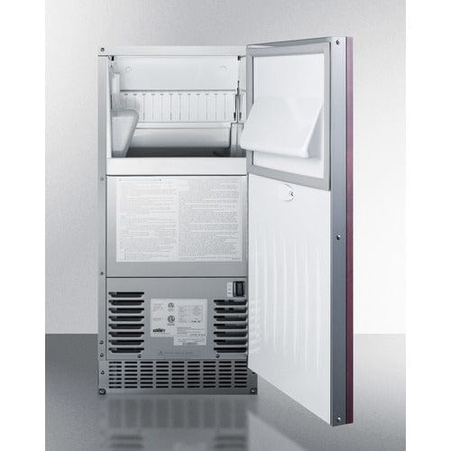 Summit 62 lb. Clear Outdoor Icemaker BIM68OSGDRIF