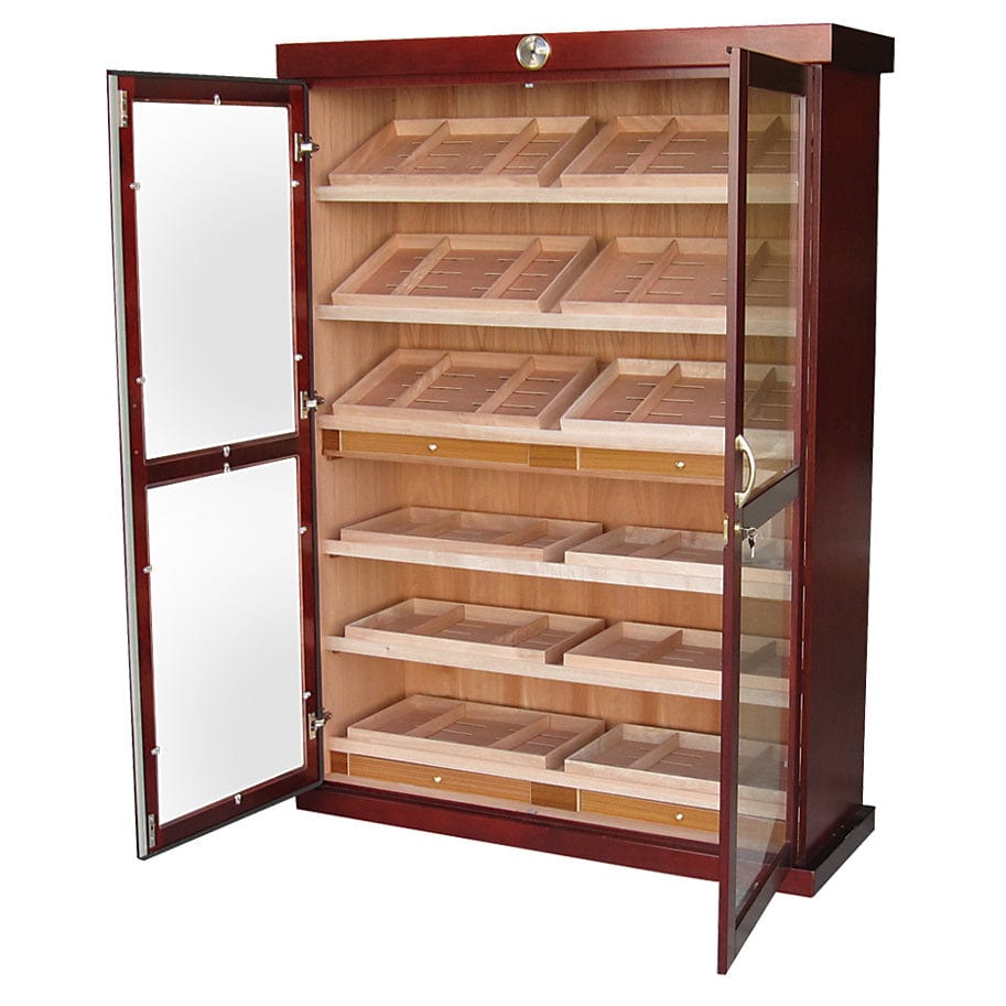 Prestige Import Group The Bermuda Large Commercial Display Cigar Cabinet Humidor BRMDA I Luxury Appliances Direct