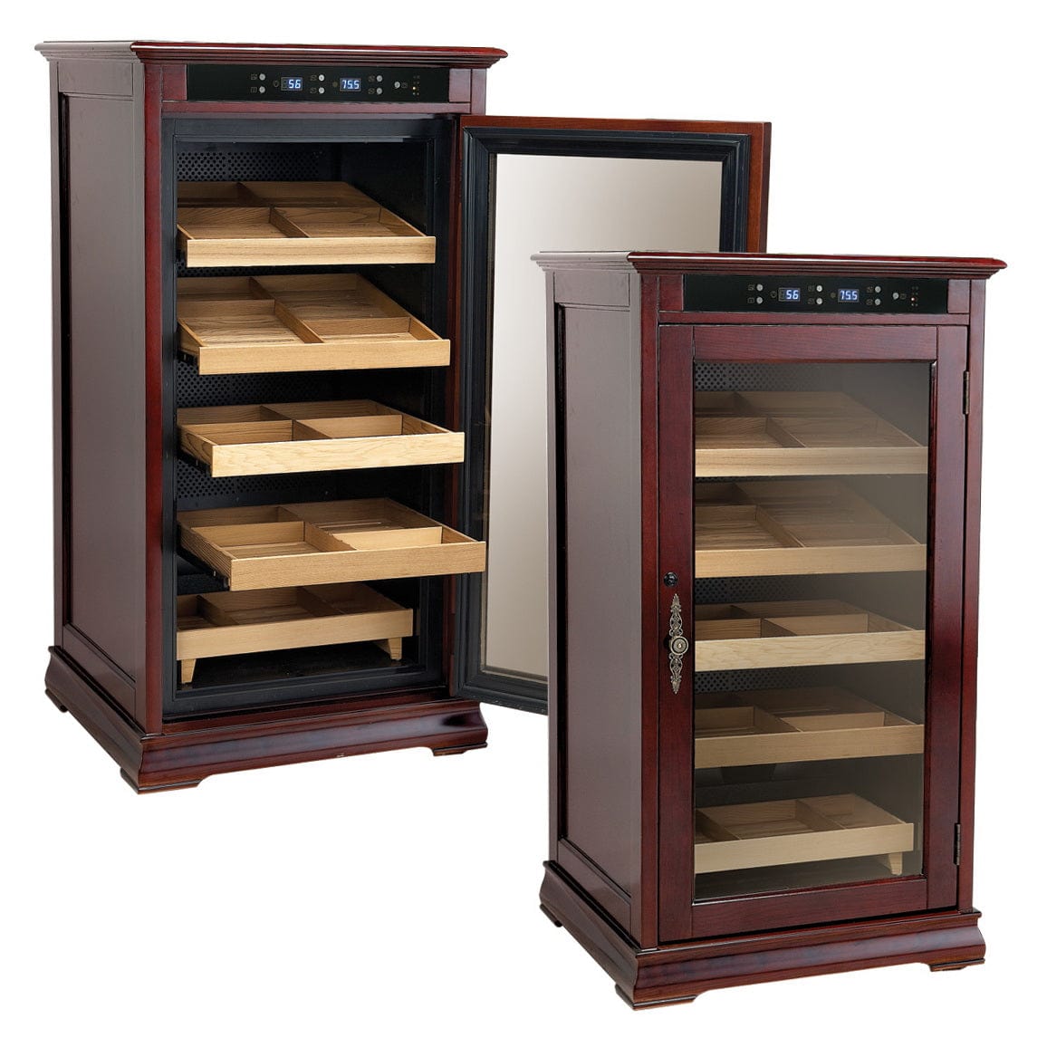 Prestige Import Group The Redford Electronic Cabinet Cigar Humidor RDFD I Luxury Appliances Direct