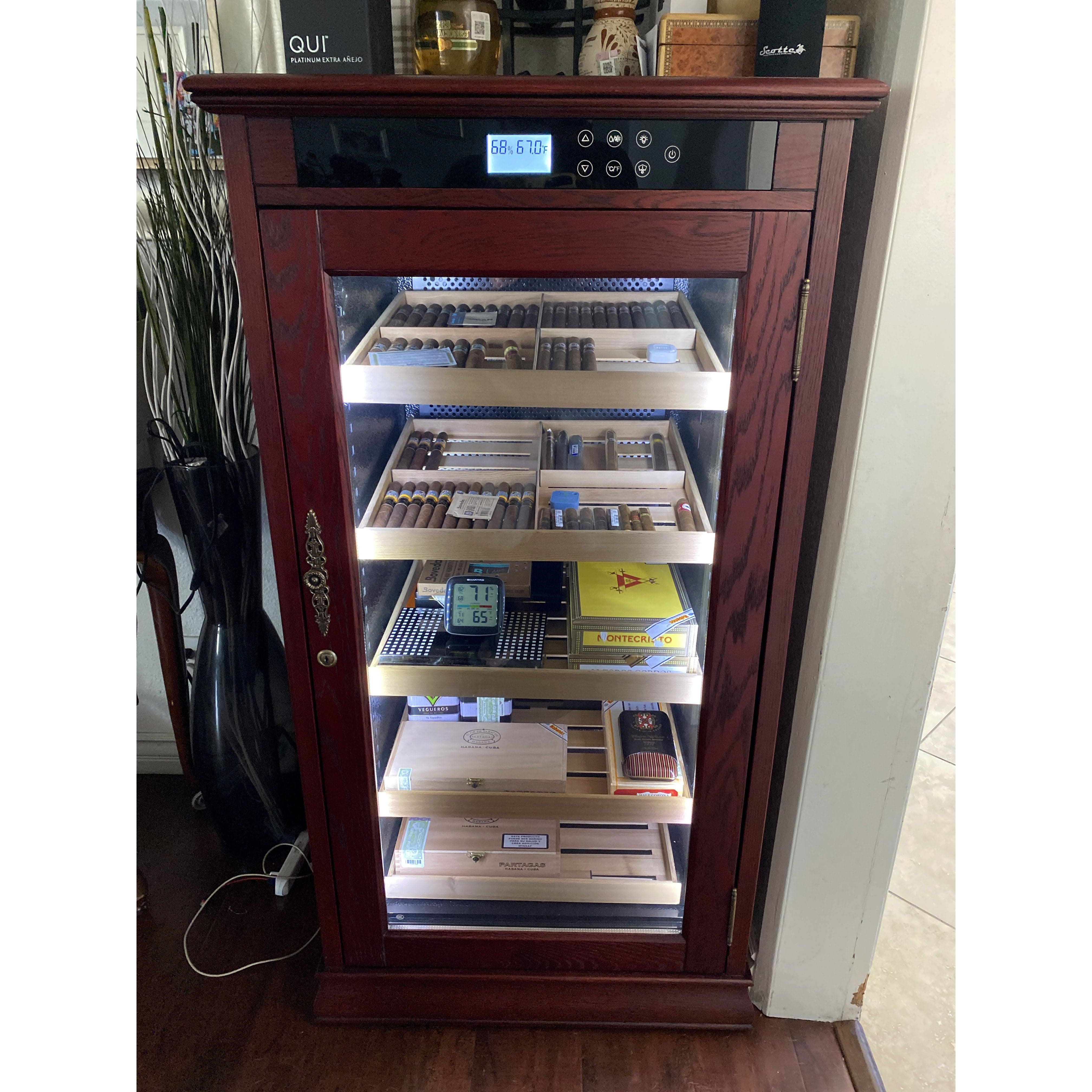 Prestige Import Group The Redford Electronic Cabinet Cigar Humidor RDFD I Luxury Appliances Direct