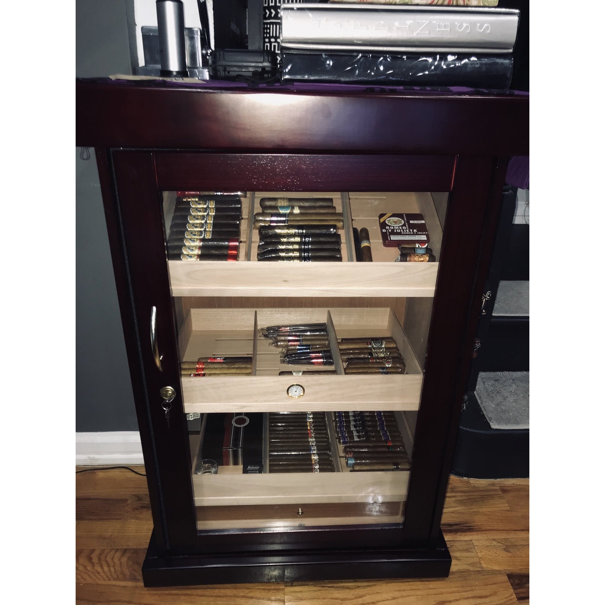 Prestige Import Group The Spartacus Display Tower Cabinet Cigar Humidor SPRT I Luxury Appliances Direct