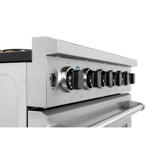 Thor Kitchen 2-Piece Appliance Package - 30" Gas Range & Premium Under Cabinet Hood in Stainless Steel I Luxury Appliances Direct