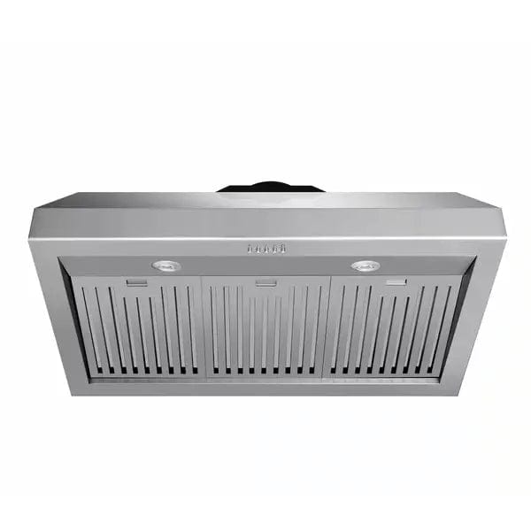 Thor Kitchen 2-Piece Appliance Package - 36" Electric Range and Under Cabinet Hood in Stainless Steel I Luxury Appliances Direct