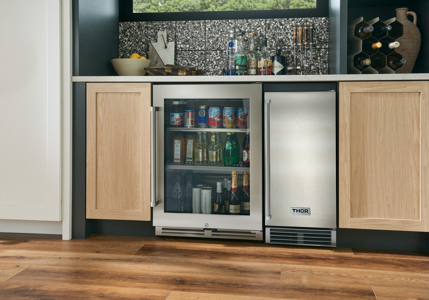 Thor Kitchen 24" 140 Can Beverage Cooler TBR24U I Luxury Appliances Direct