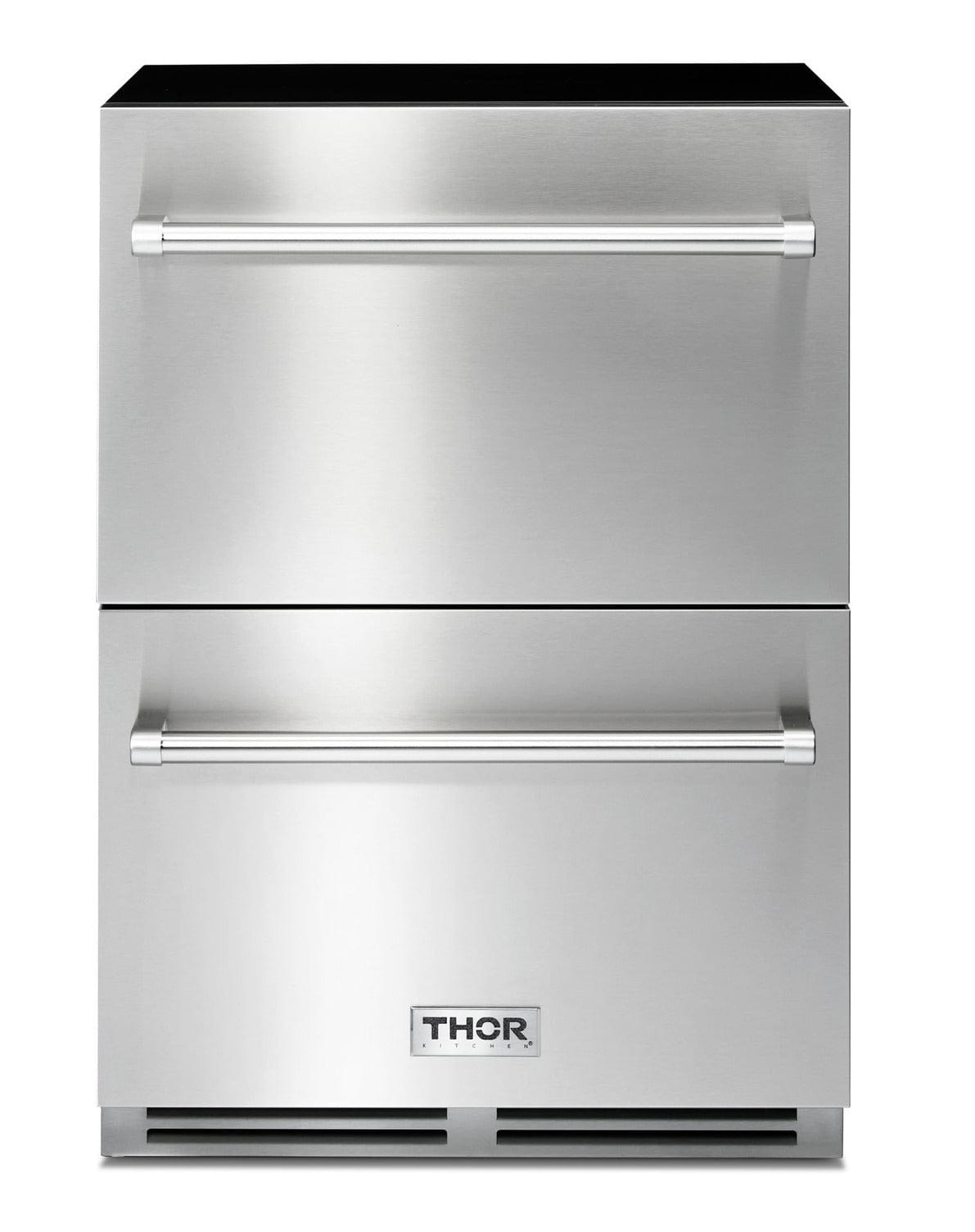 Thor Kitchen 24" 5.4 cu. ft. Indoor or Outdoor Refrigerator Drawer TRF24U I Luxury Appliances Direct