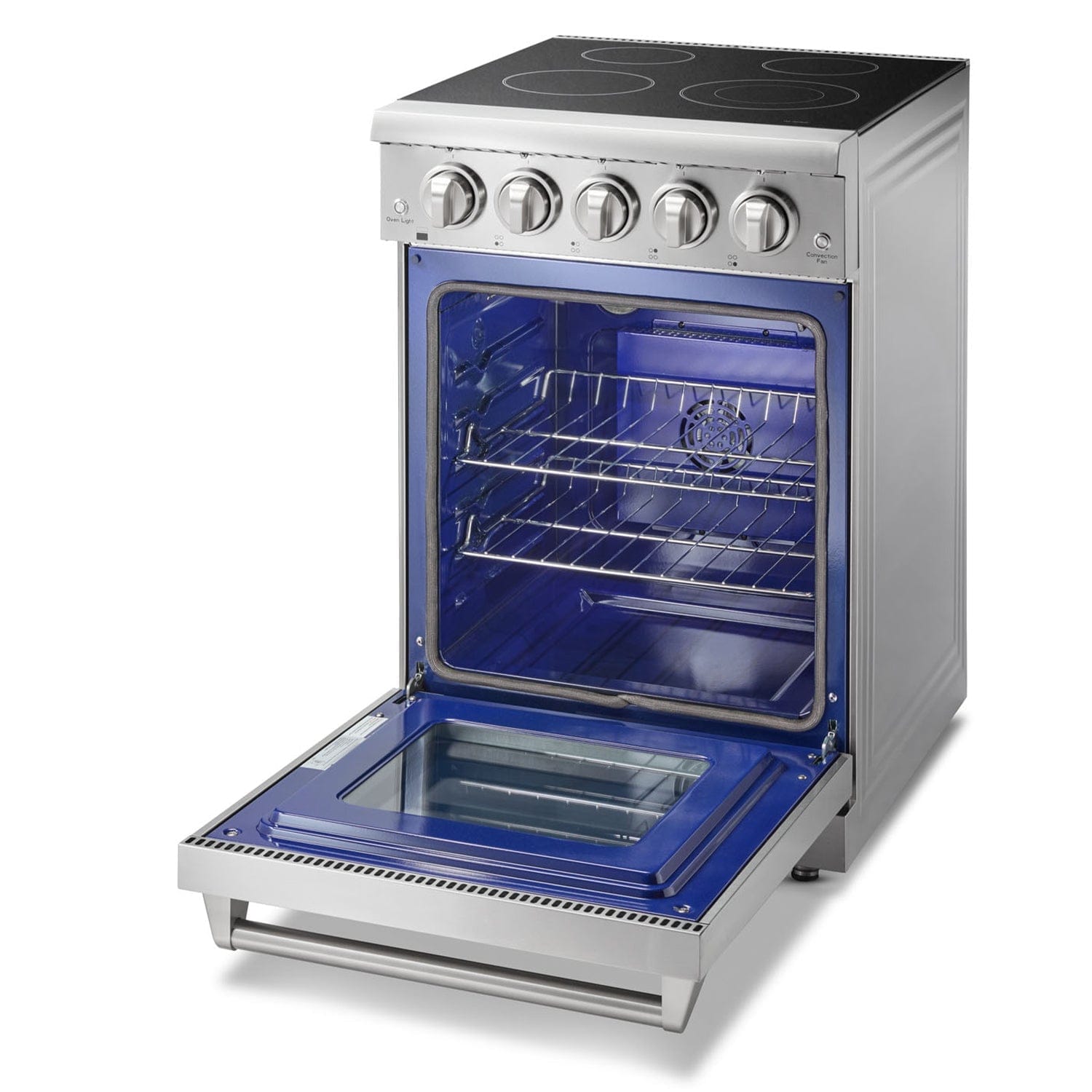 Thor Kitchen 24 in. Professional Electric Range in Stainless Steel HRE2401 I Luxury Appliances Direct