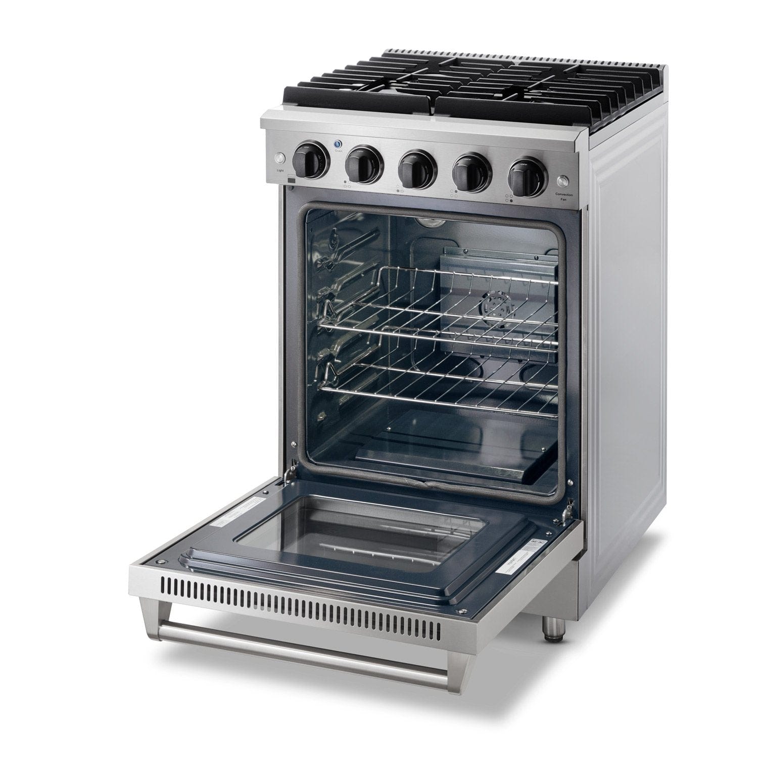 Thor Kitchen 24 in. Professional Propane Gas Range in Stainless Steel LRG2401ULP I Luxury Appliances Direct