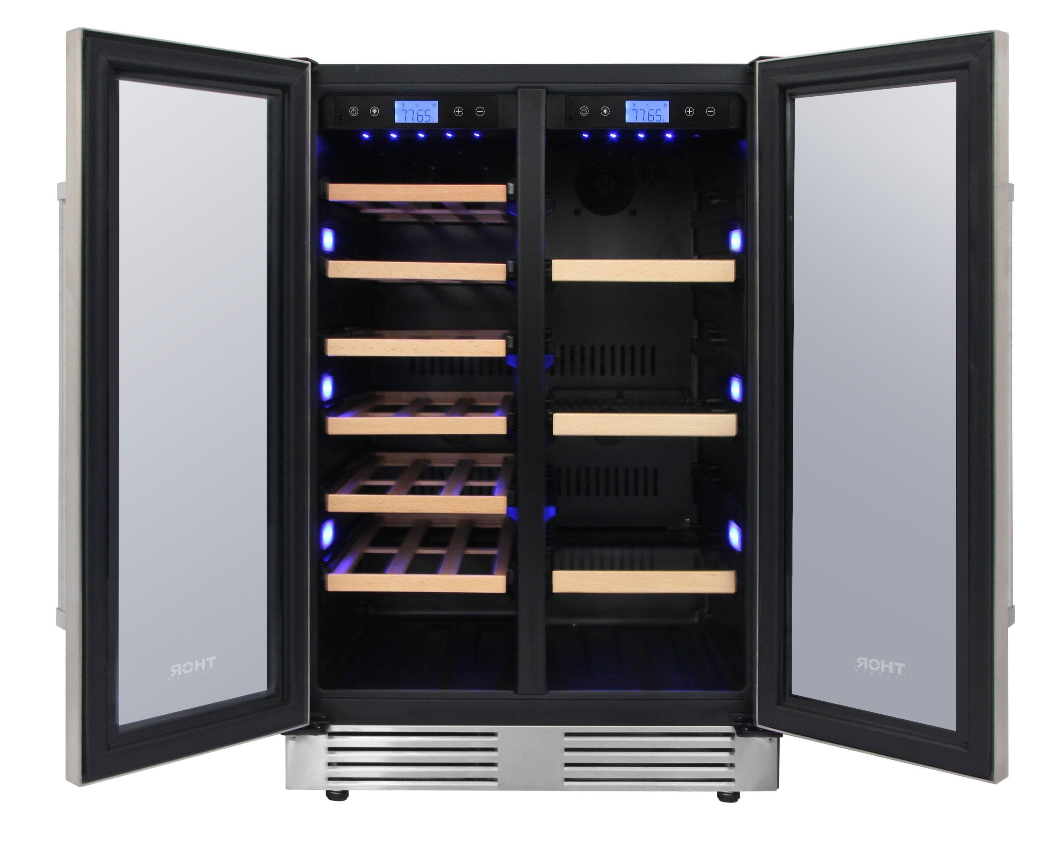 Thor Kitchen 24 Inch 21 Bottle & 95-Can Wine Cooler TBC2401DI I Luxury Appliances Direct
