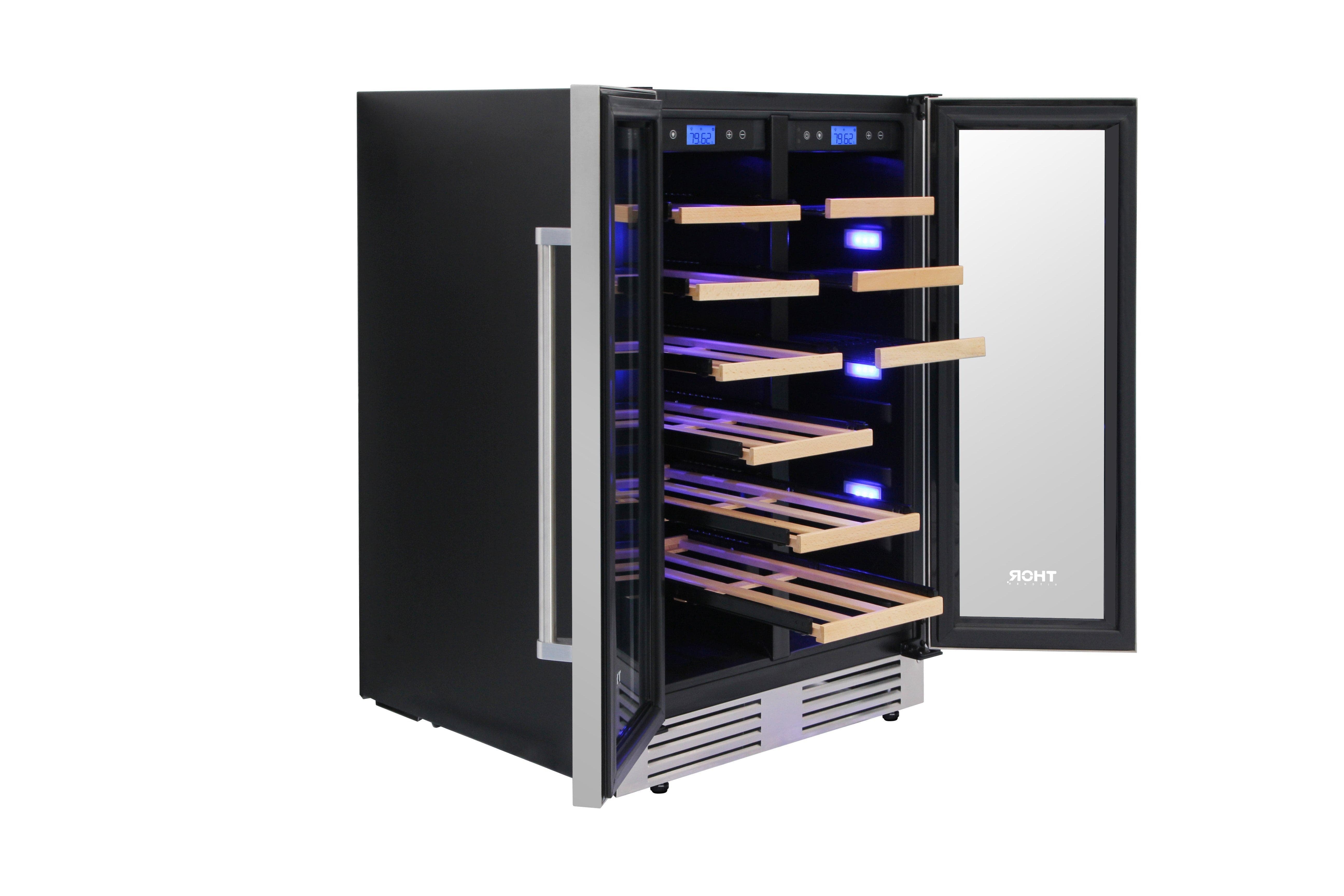 Thor Kitchen 24 Inch 21 Bottle & 95-Can Wine Cooler TBC2401DI I Luxury Appliances Direct