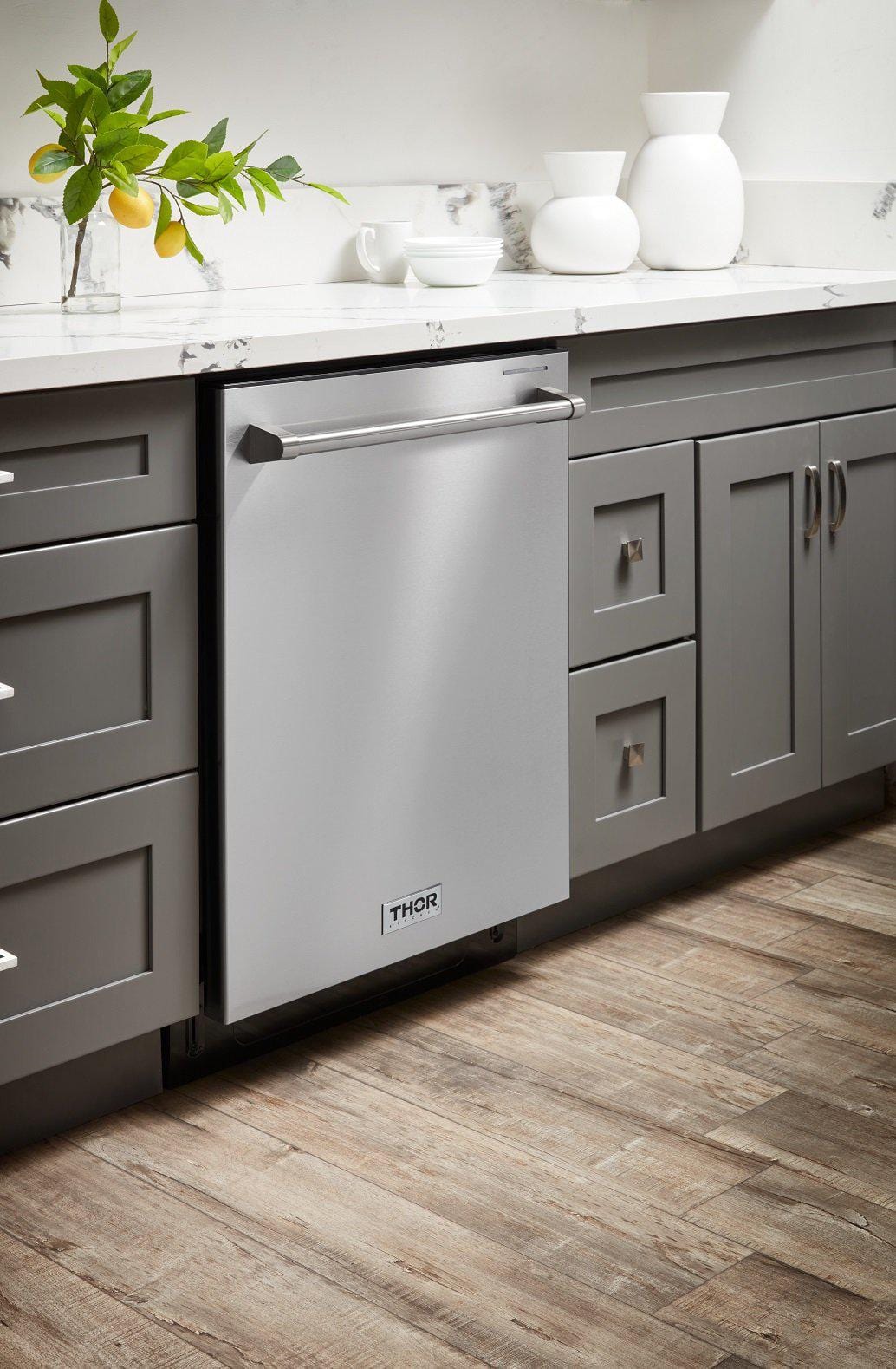 Thor Kitchen 24 Inch Stainless Steel Dishwasher Energy Star HDW2401SS I Luxury Appliances Direct