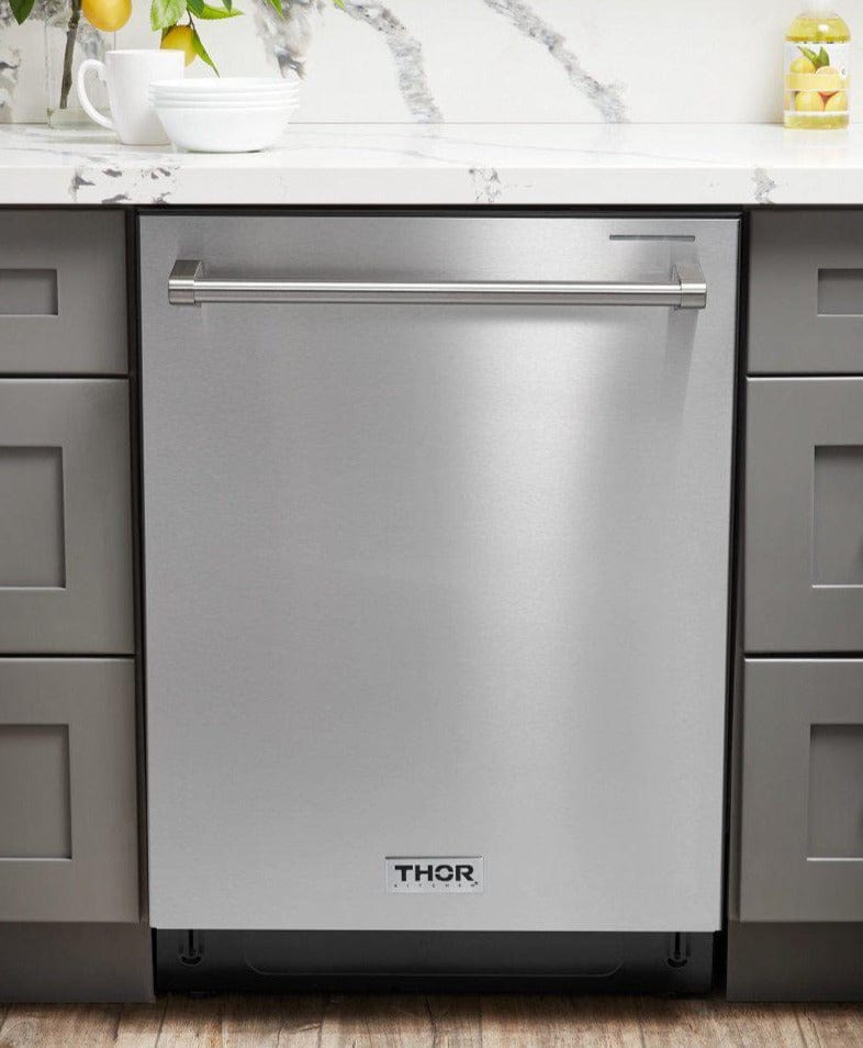 Thor Kitchen 24 Inch Stainless Steel Dishwasher Energy Star HDW2401SS I Luxury Appliances Direct